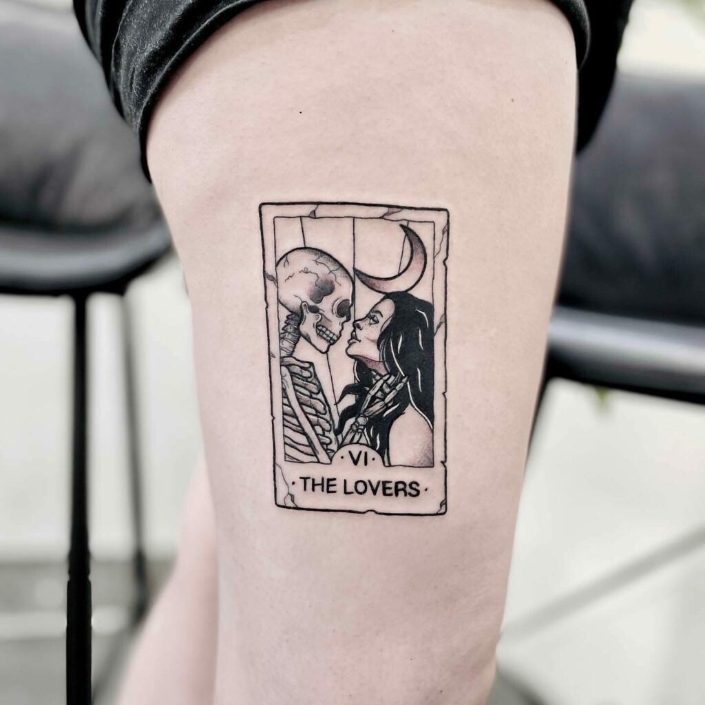 the lovers tarot card tattoo