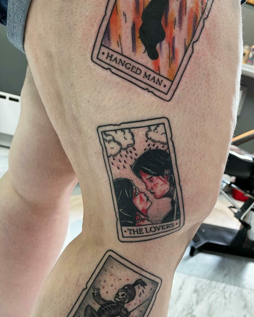 the lovers tarot card tattoo