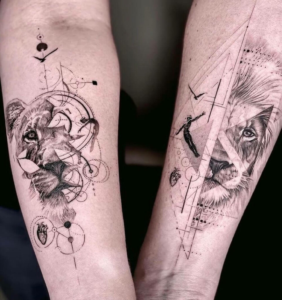 The Lion Sleeve Tattoo Designs