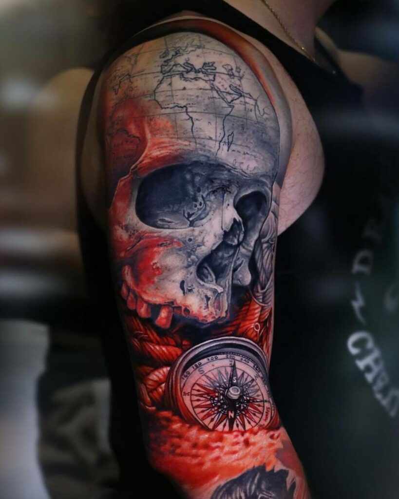 Skull Sleeve Tattoos