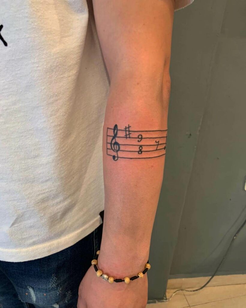 Music Dedication Tattoo