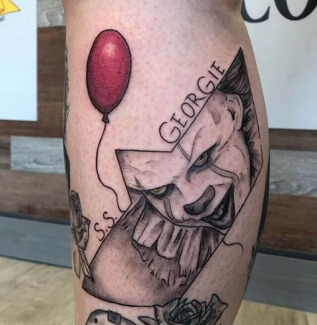 Funky Pennywise Hand Tattoo