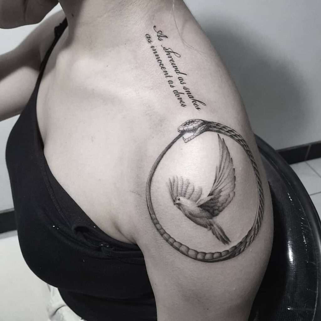 doves tattoo on the neckTikTok Search