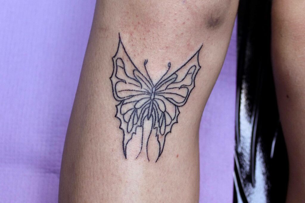 Small Vector Butterfly Tattoo