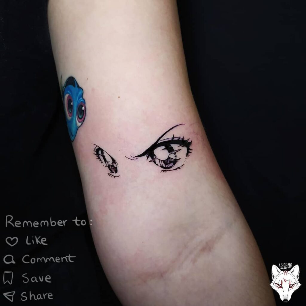 Tattoo uploaded by Benedikte Wold  I love doing anime eyes  Tattoodo