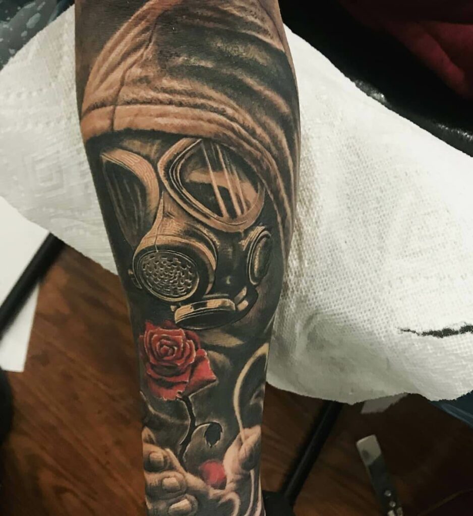 Gas Mask Tattoo