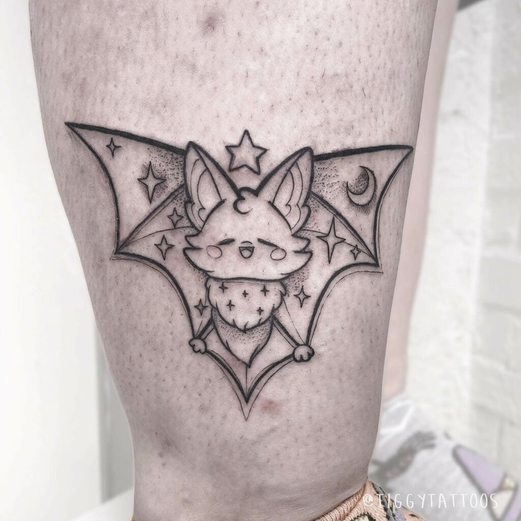 Halloween Bat Tattoo