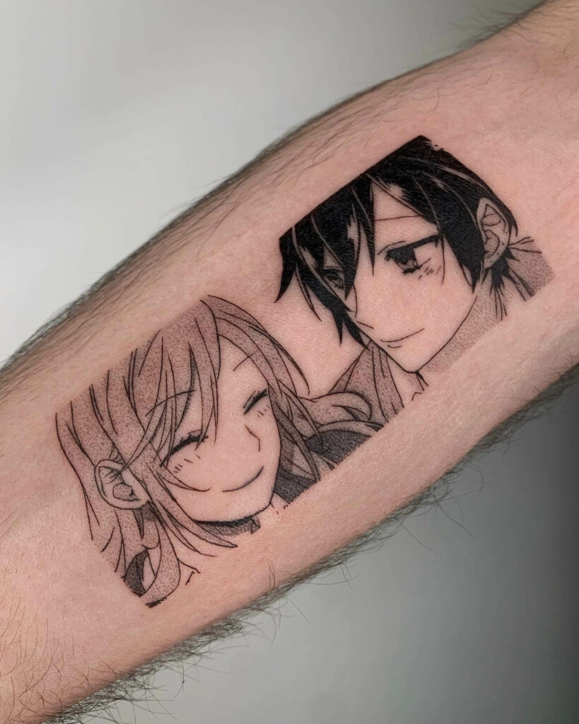 Forearm Miyamura And Hori Tattoo