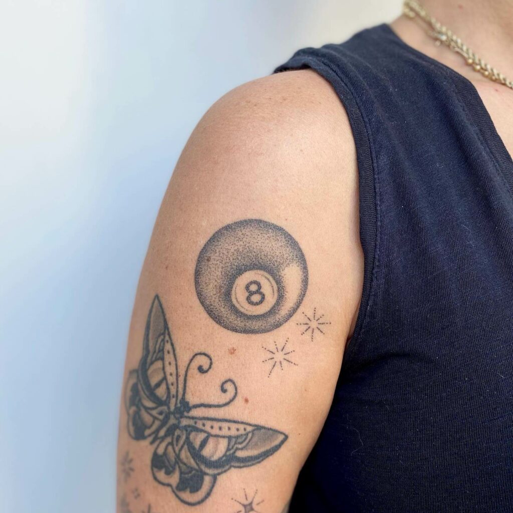 The 8 Ball Tattoo Meaning And 110 Tattoos To Get The Ball Rolling