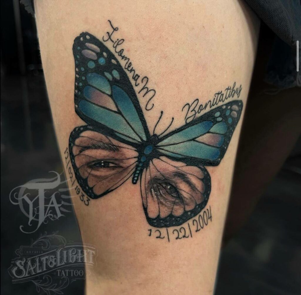 12 Butterfly Memorial Tattoo Ideas To Inspire You   272249933 704175027632702 3031332065876382208 N 1 1024x1003 