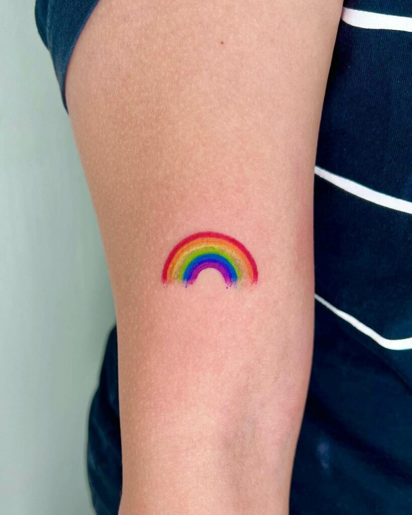 Small Rainbow Tattoo