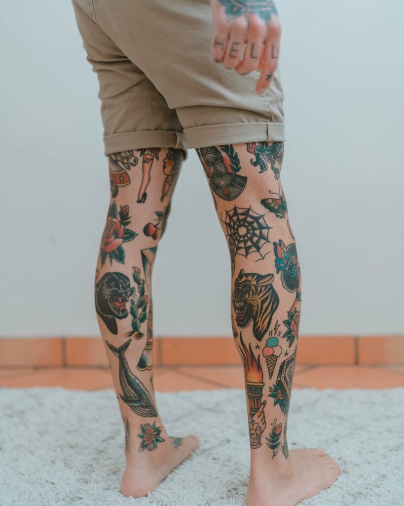 full leg tattoo women  Pierna completa mujeres  Flickr