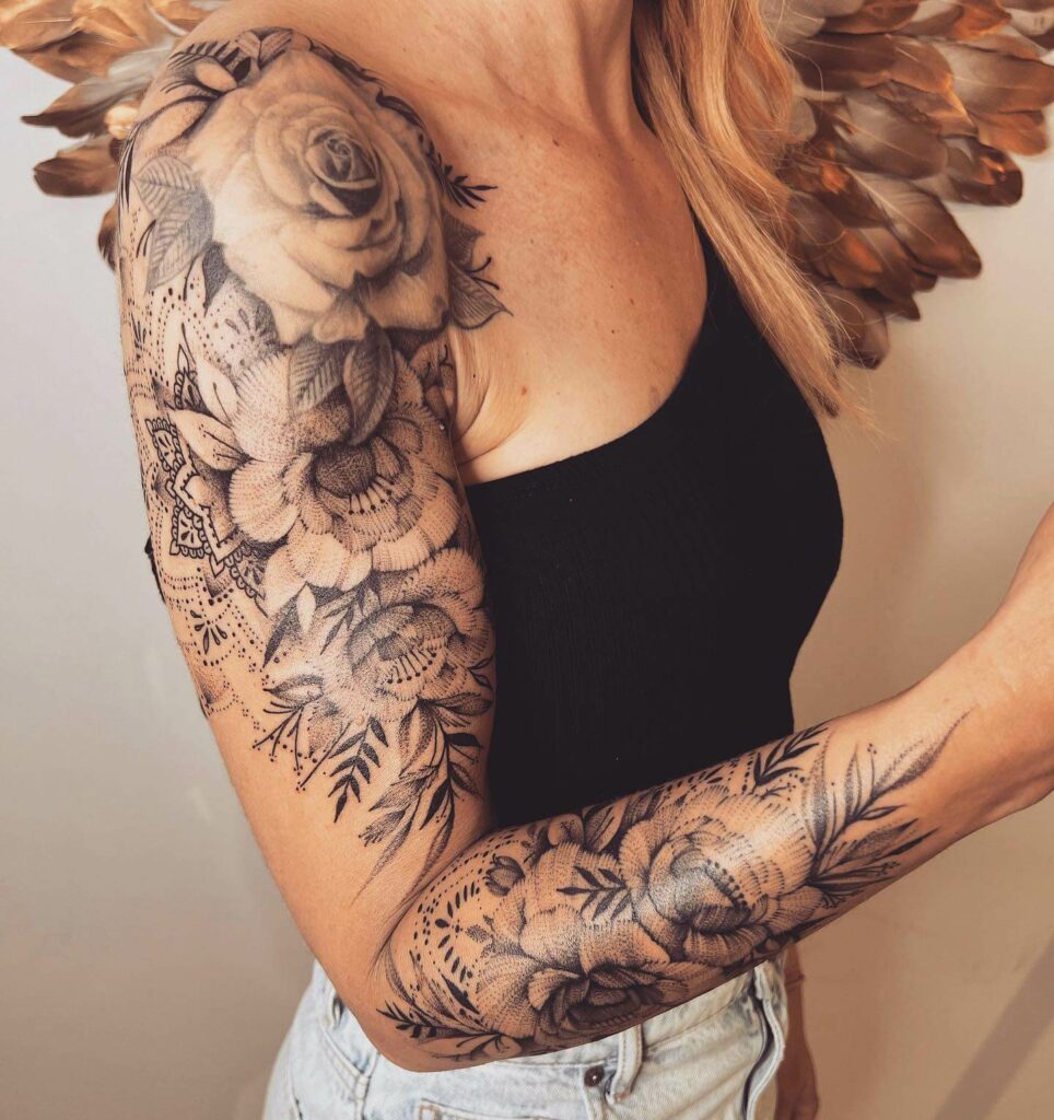 Rose Shoulder Tattoo