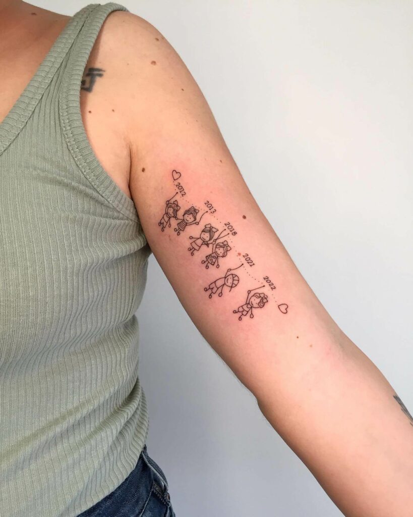 Siblings Family Tradition Tattoo