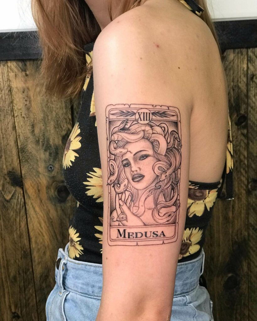 Medusa Temporary Tattoo  Etsy