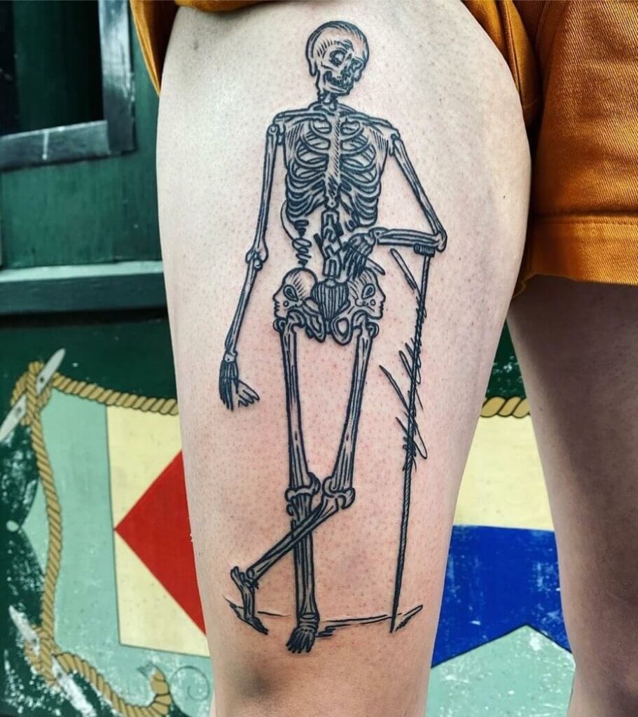 9 EyeCatching Skeleton Tattoo Designs Ideas And Meanings