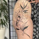 Floral Hip Tattoo