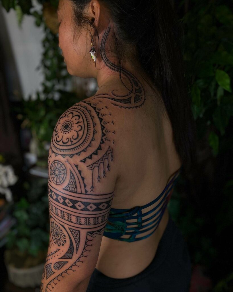 Filipino Contemporary Wild Tribe Tattoos Design