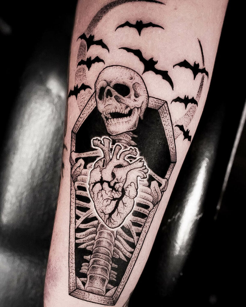 Simple Skeleton Tattoo