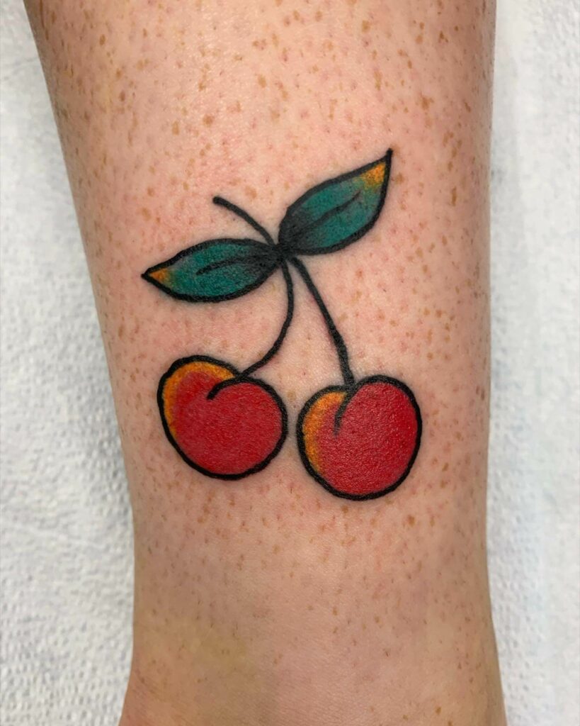 Cherry Flash Tattoo