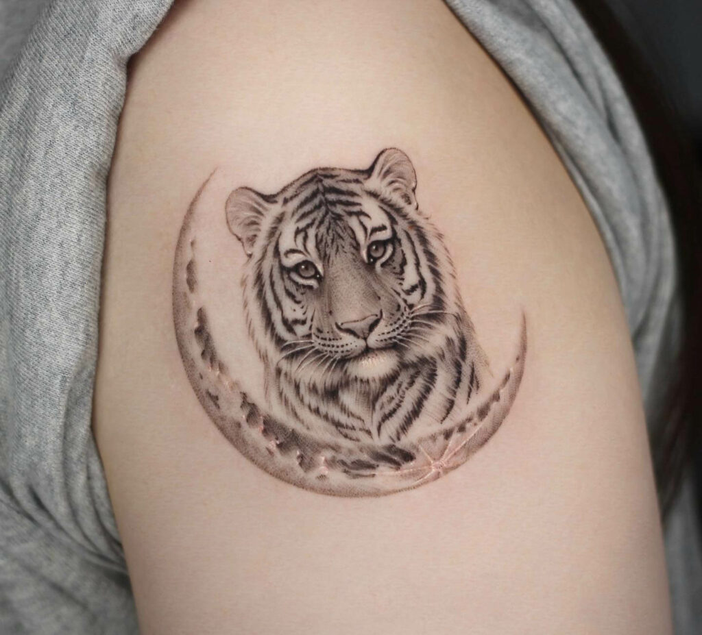 Moon X Tiger Gorgeous Body Art