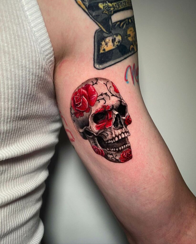 Skull tattoo by Ben Kaye  Photo 31692