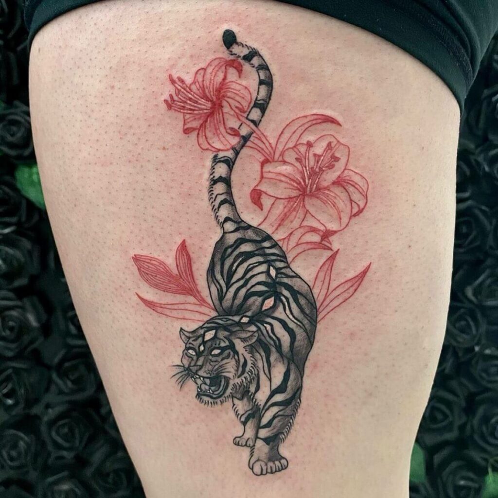 Tips what to add to make this tiger tattoo more femininebetter looking  Got in January 22 and its been an insecurity of mine since I have  several traditional tats but have been