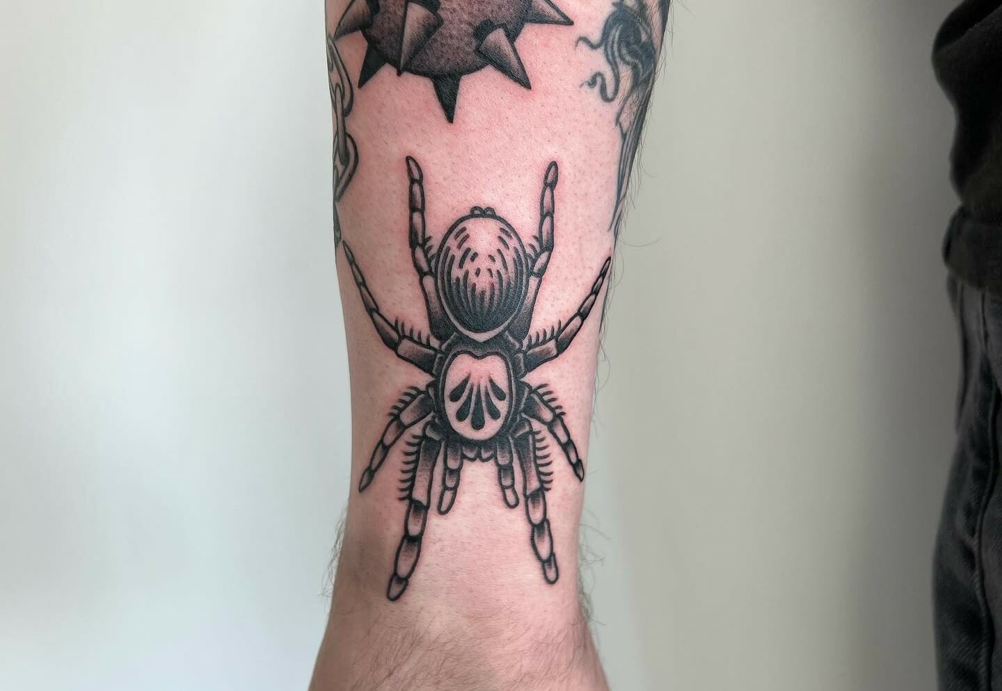 Spider and web tattoo sleeve - wide 5