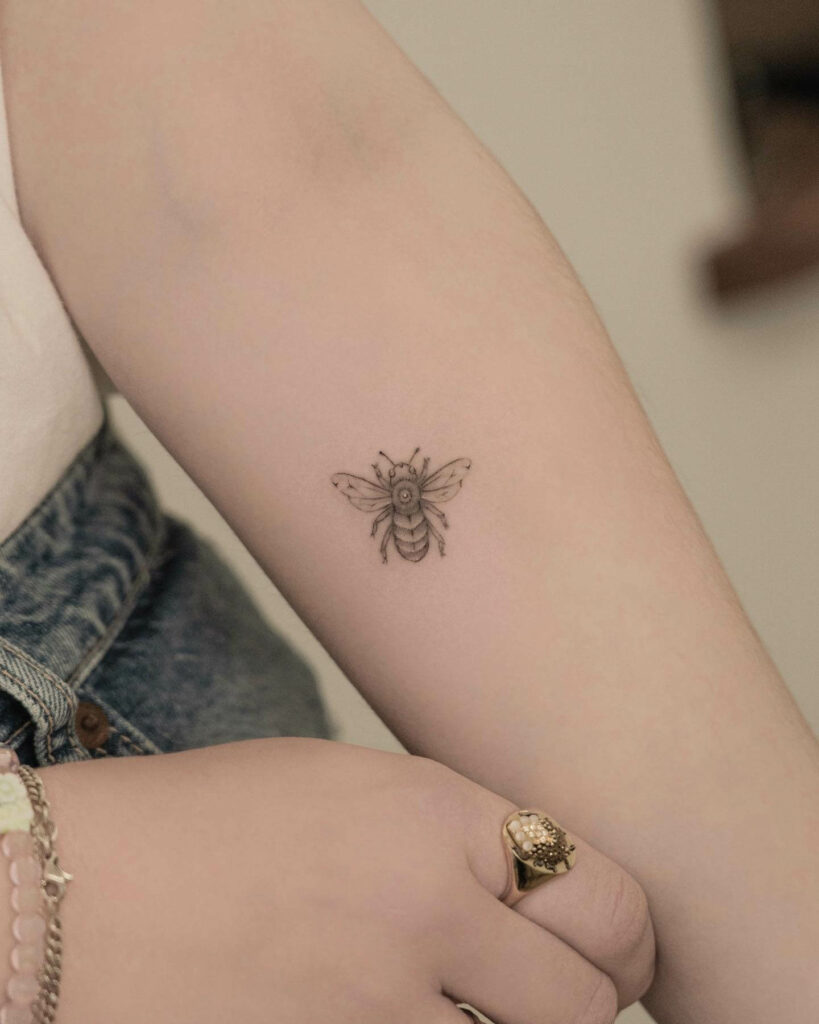 51 Excellent Bee Tattoos On Wrist  Tattoo Designs  TattoosBagcom