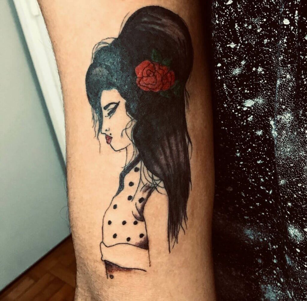 Tattoos That Celebrate Amy Winehouse's Personality And Features