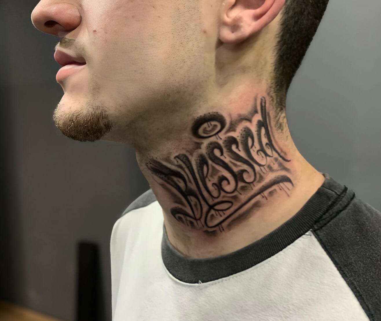 Bible neck tattoos