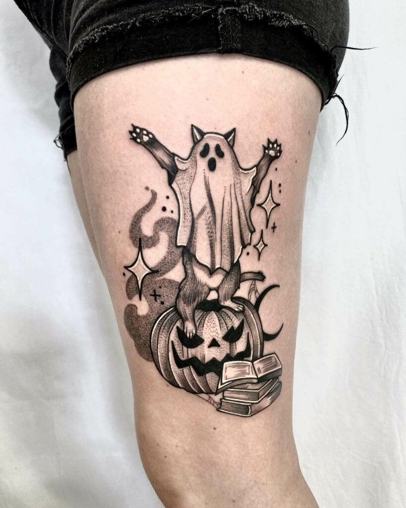 Halloween tattoo ideas just in time for spooky season  Splash of Spooky