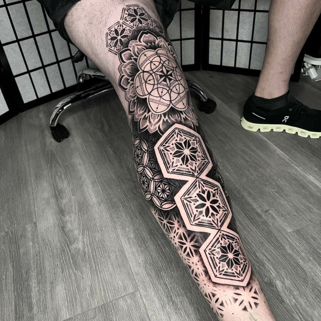 Mandala Style Patchwork Sleeve Idea