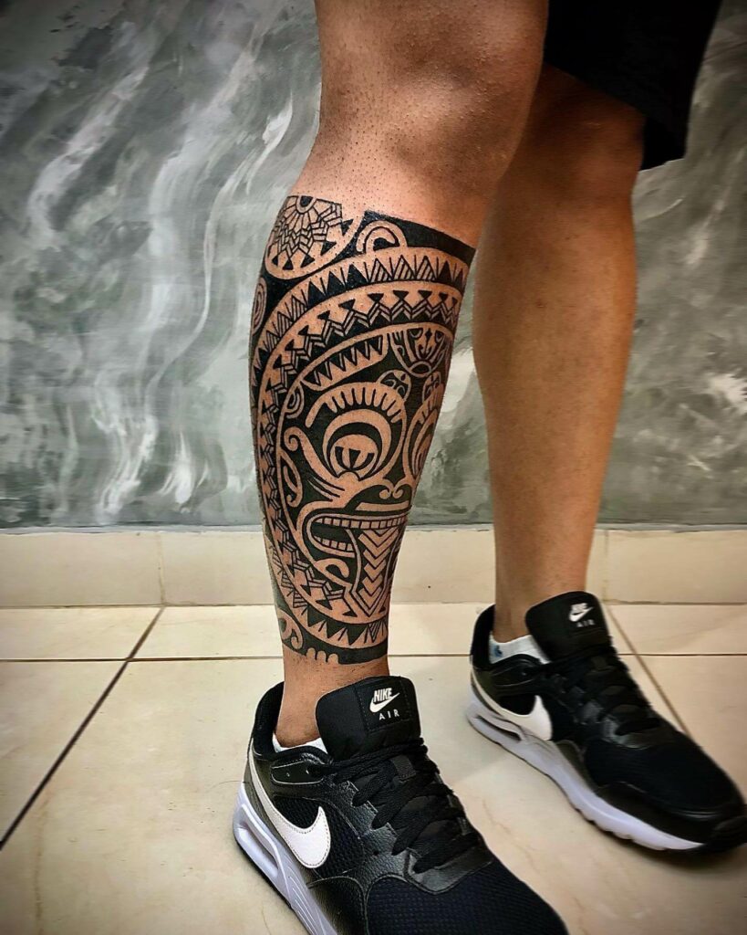Mexican Tribal Tattoo Sleeve