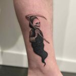 Stencil Grim Reaper Tattoo