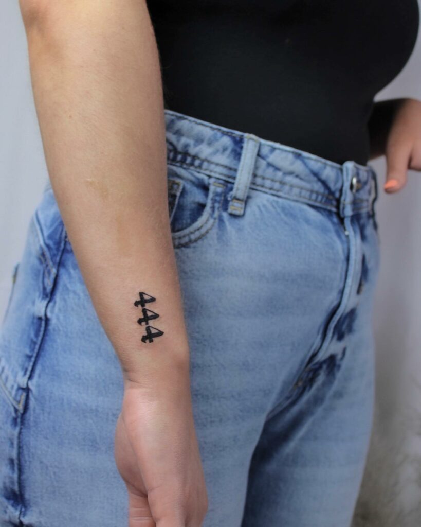 444 Tattoo Meanings Revealed And 100 Ideas For Inspiration