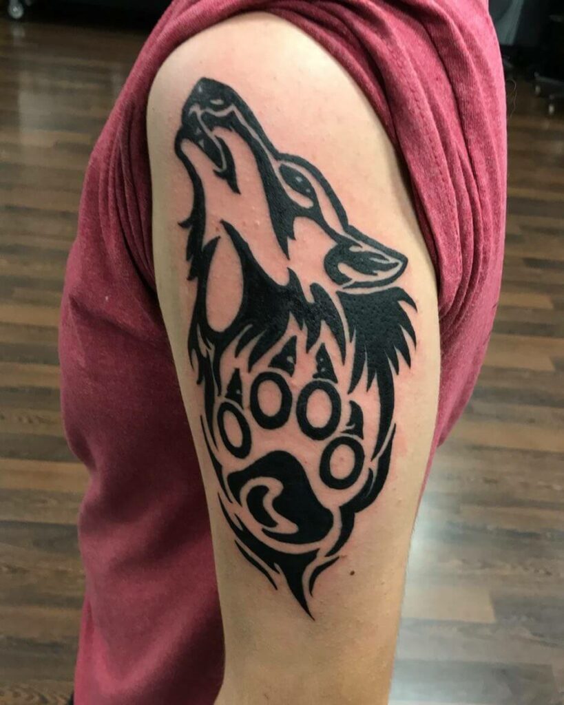 The Wolf Tribal Tattoo