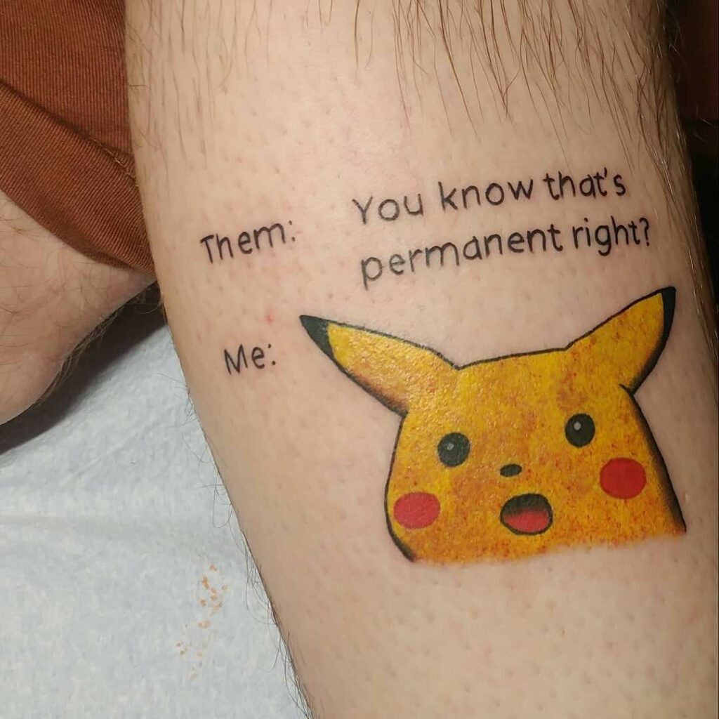 Pokemon Memes Tattoo