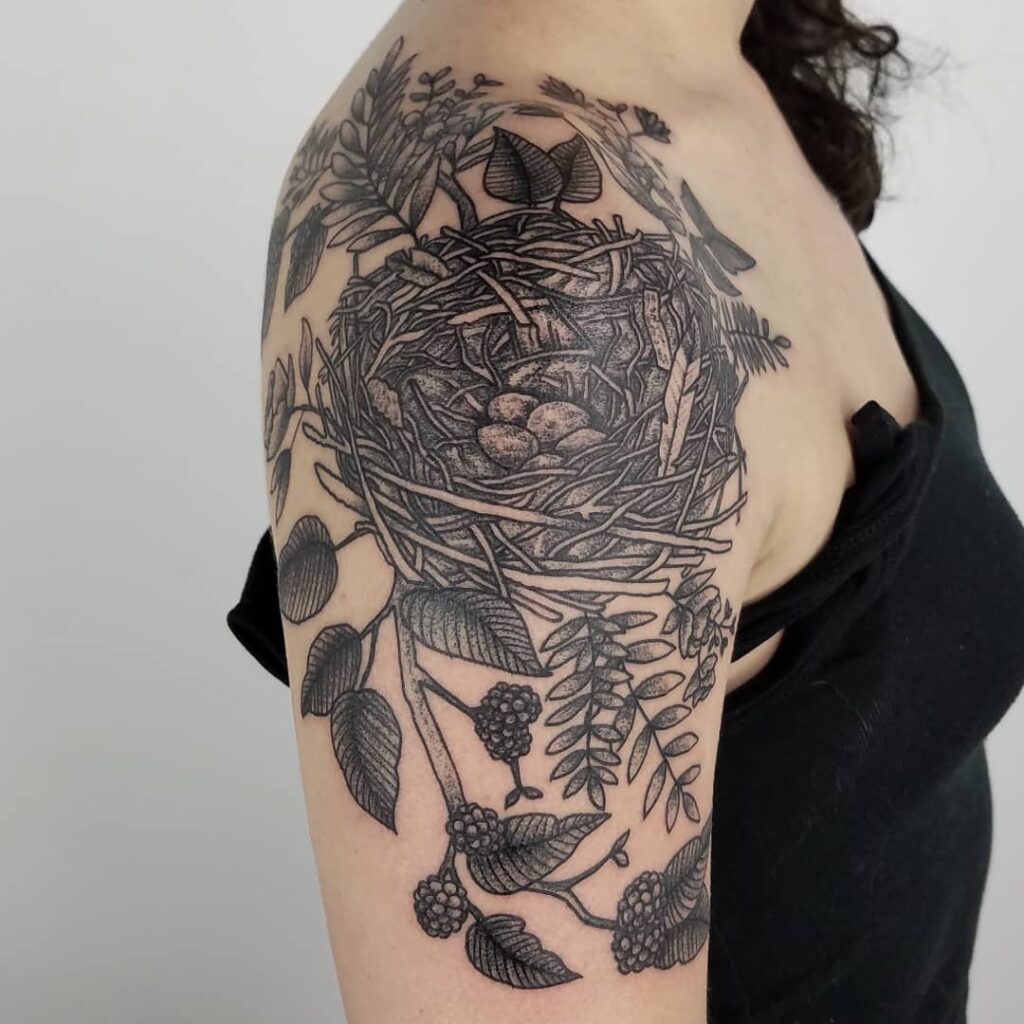 Simple Nest Tattoo