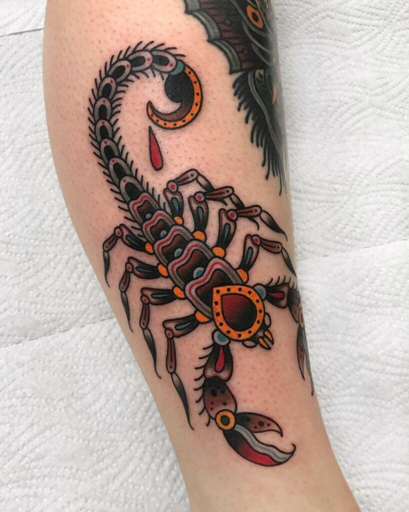 Scorpion Tattoo With Majestic Detailing