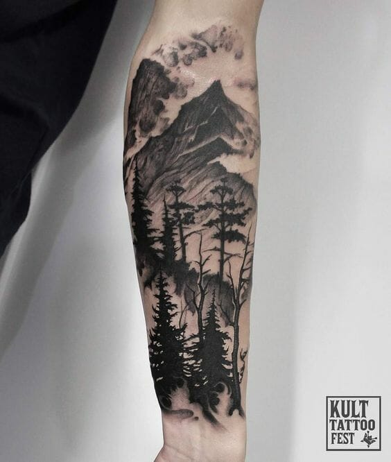 25 Breathtaking Mountain Tattoo Designs for Nature Lovers  Tikli