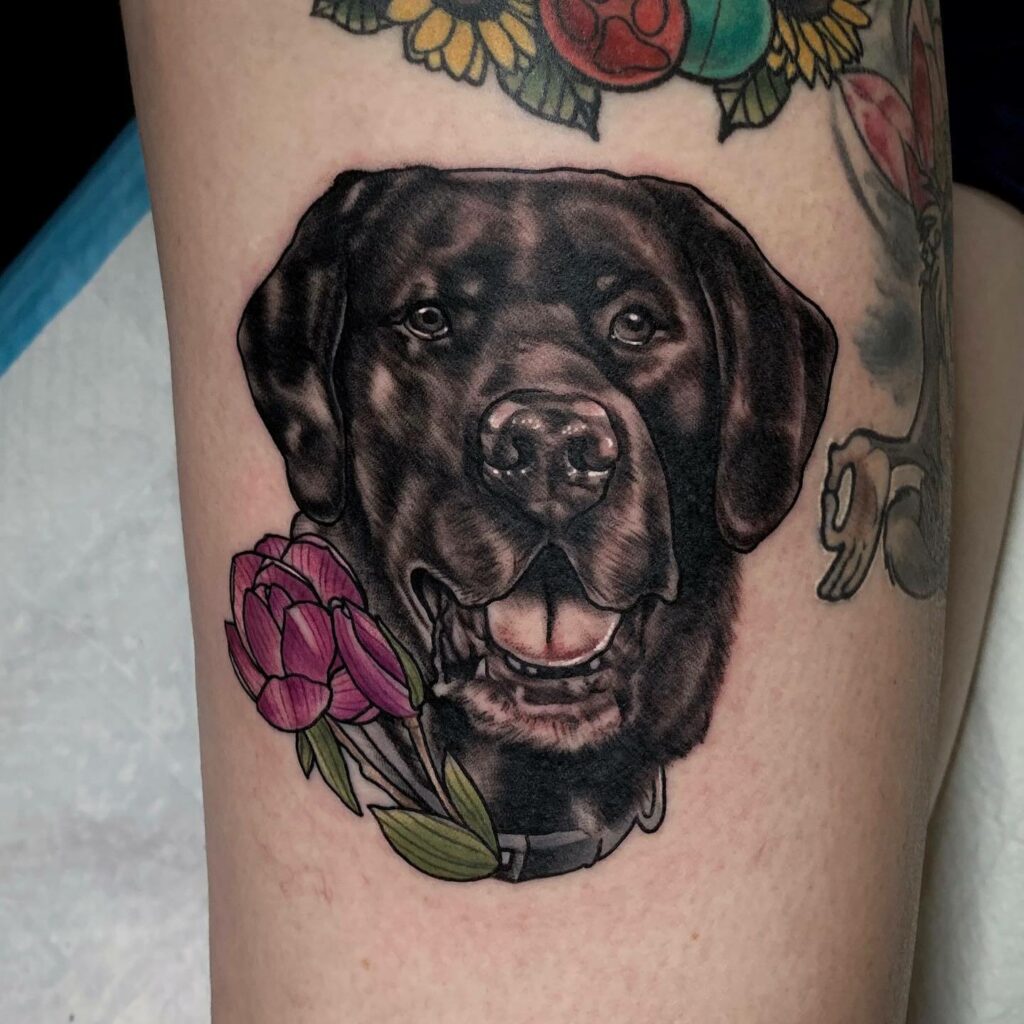 11+ Black Lab Tattoo Ideas That Will Blow Your Mind! alexie