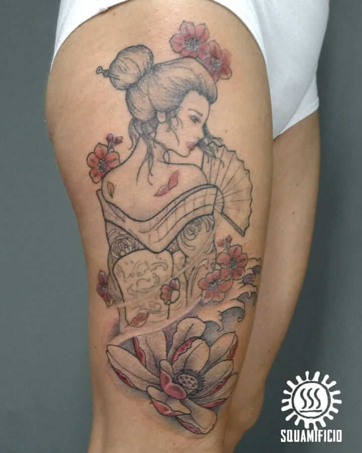 11 Geisha Tattoo Sketch Ideas Youll Have To See To Believe 1969