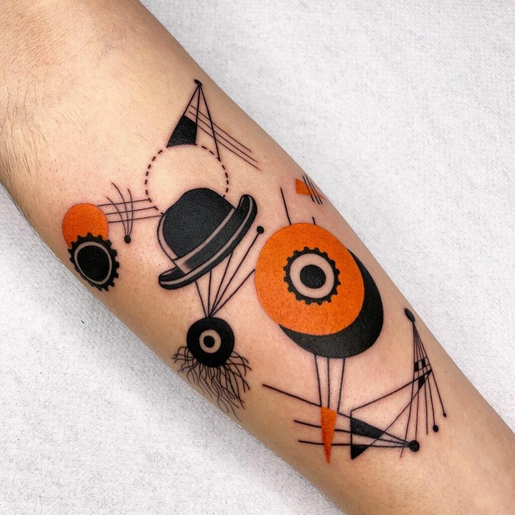 25 Edgy Orange Clockwork Tattoos Designs