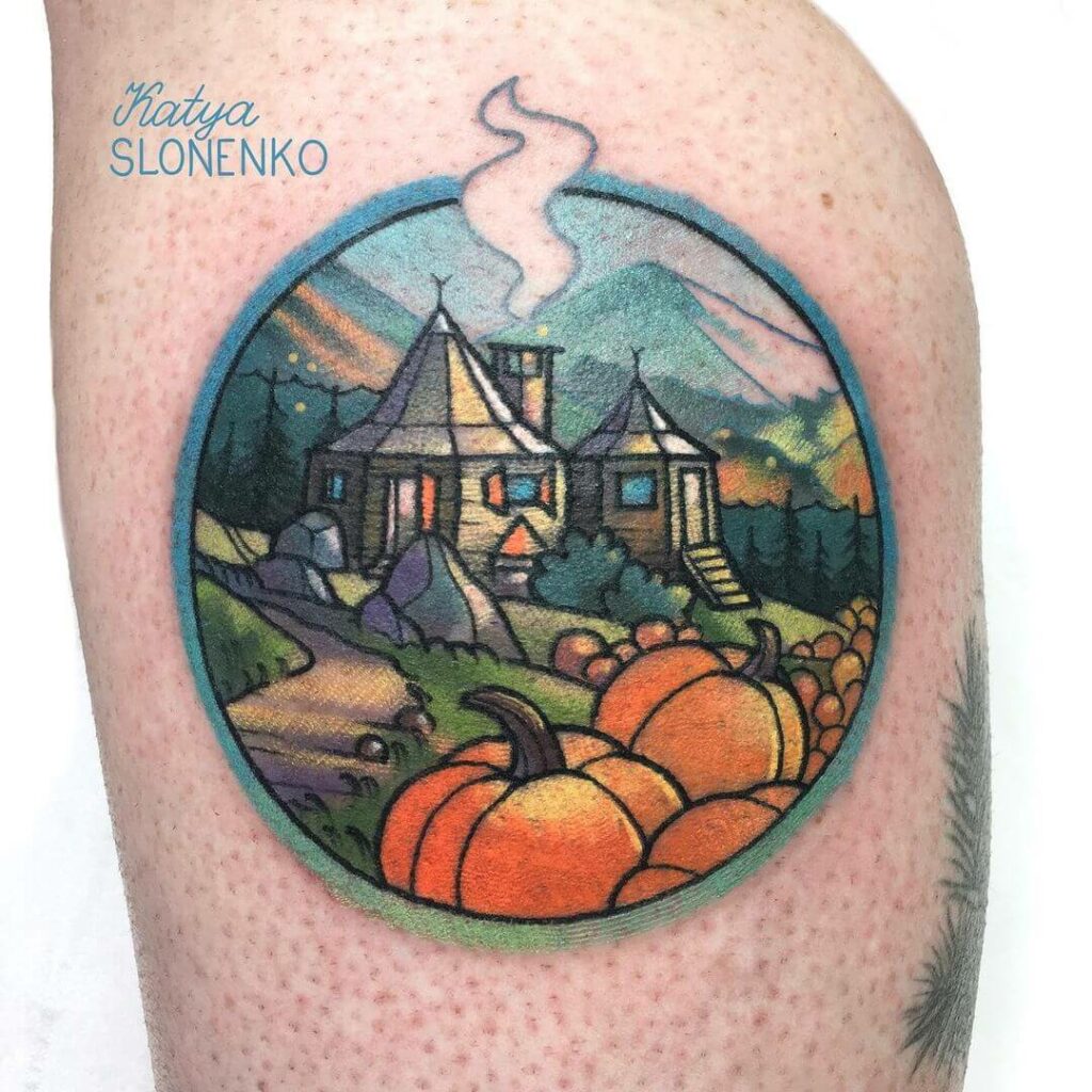 A Harry Potter-Themed Pumpkin Tattoo