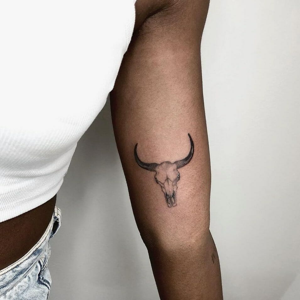 Tattoo uploaded by Molly Rose  Buffalo skull tattoo  Tattoodo