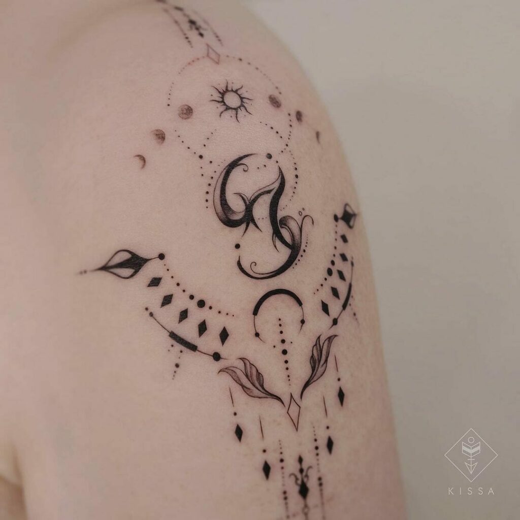 A Stunning Leo Constellation Tattoo