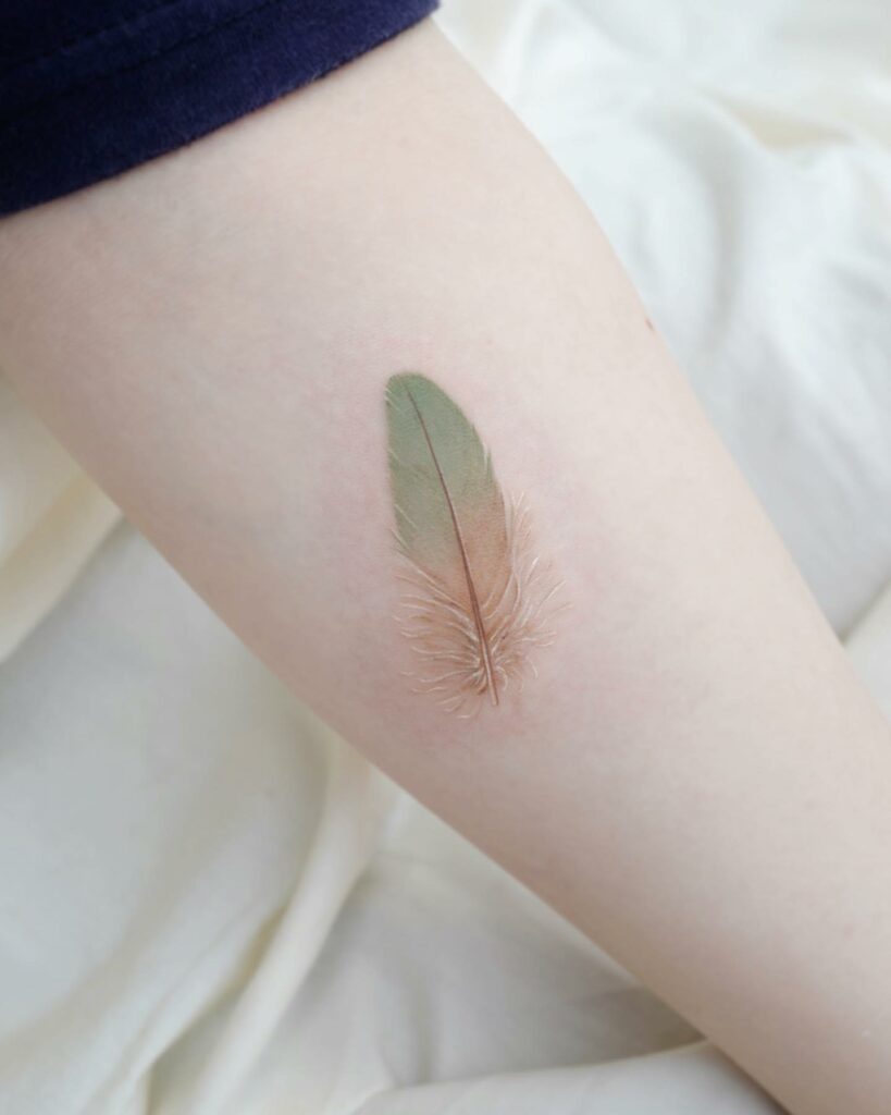 Aesthetic Feather Tattoo