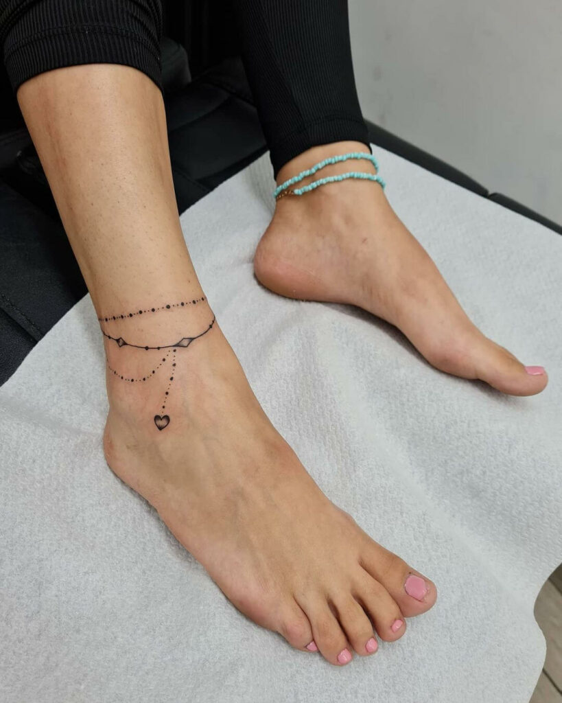 Alluring Charm Anklet Tattoo Designs