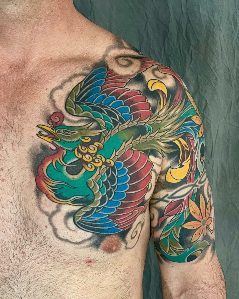 40 Unique Japanese Phoenix Tattoos